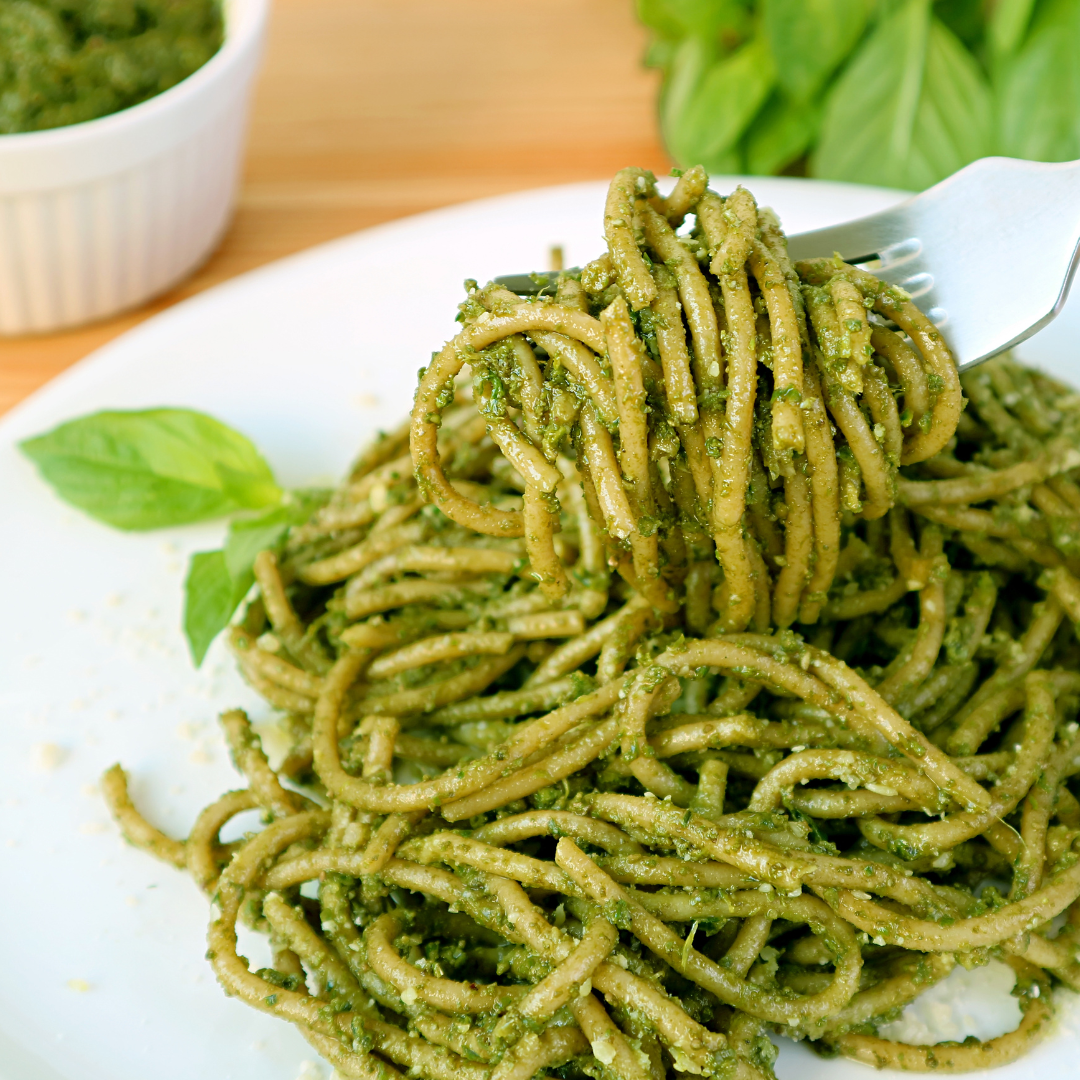 Cricket Arugula Pesto from Lidia Celebrates America: Changemakers &ndash; 3 Cricketeers