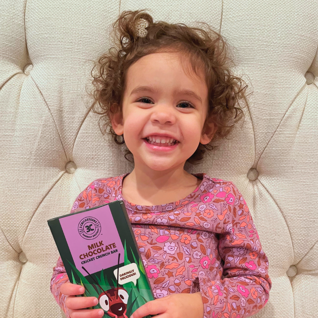 Kids love the Milk Chocolate Cricket Crunch Bar!
