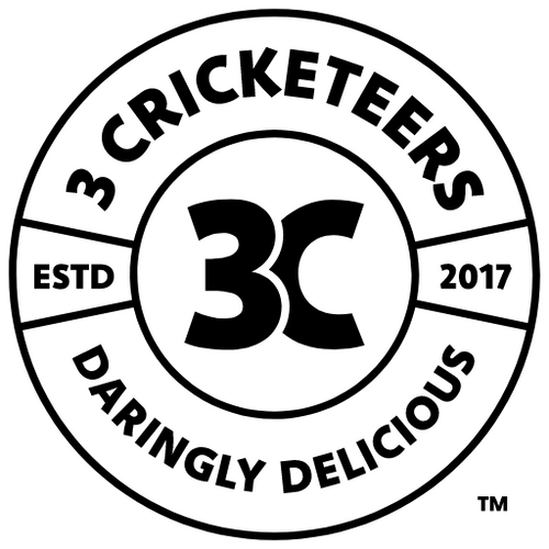 3 Cricketeers Logo Black