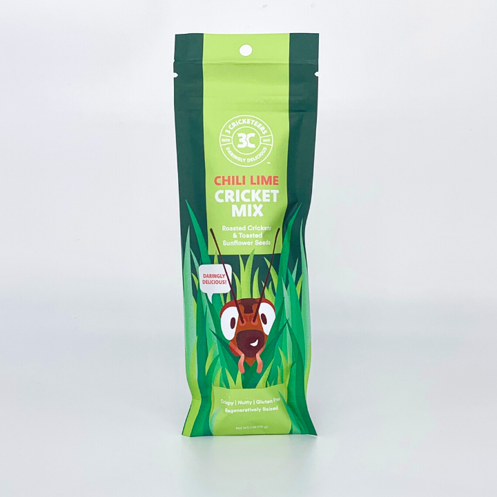 Chili Lime Cricket Snack Mix Front