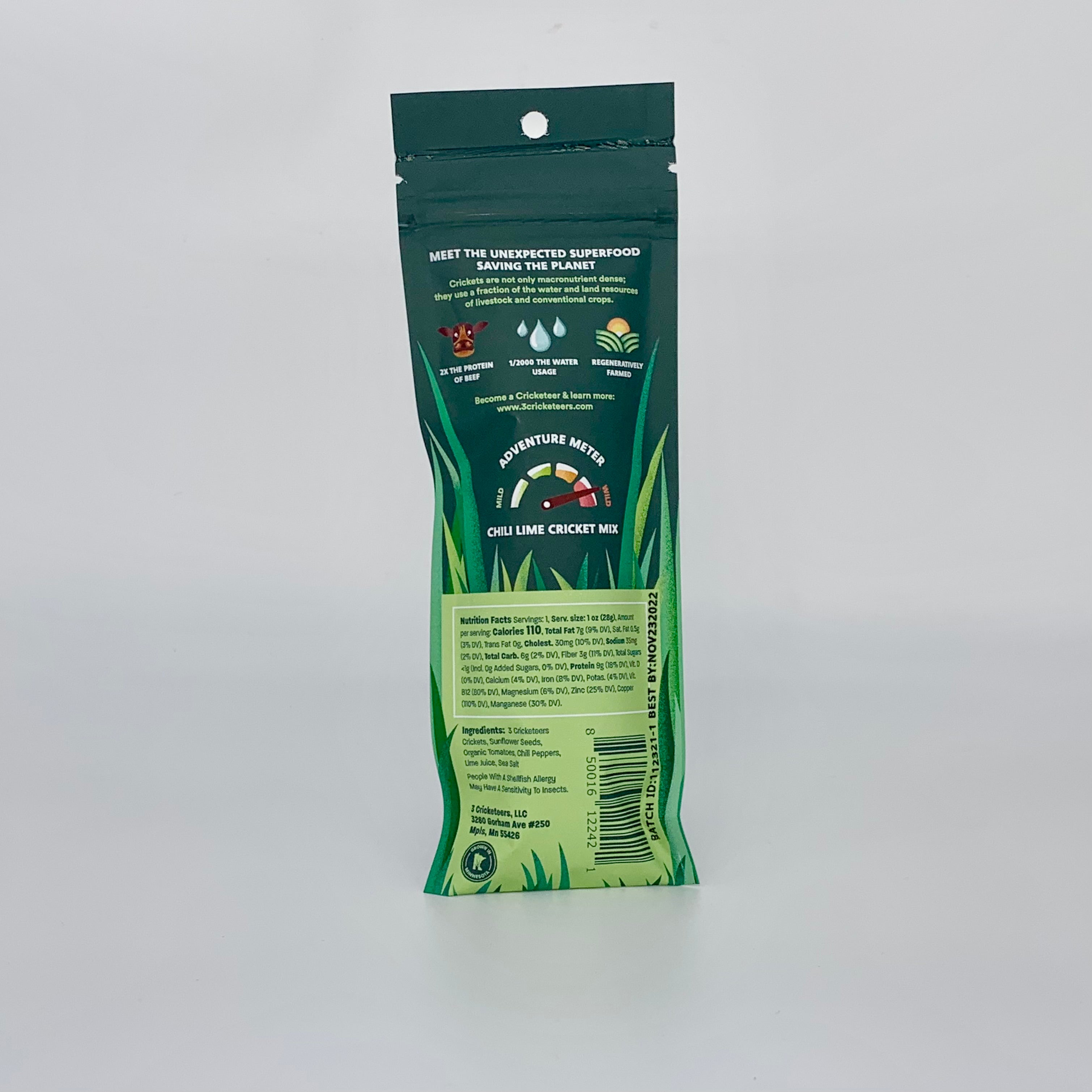 Chili Lime Cricket Snack Mix Nutrition Info
