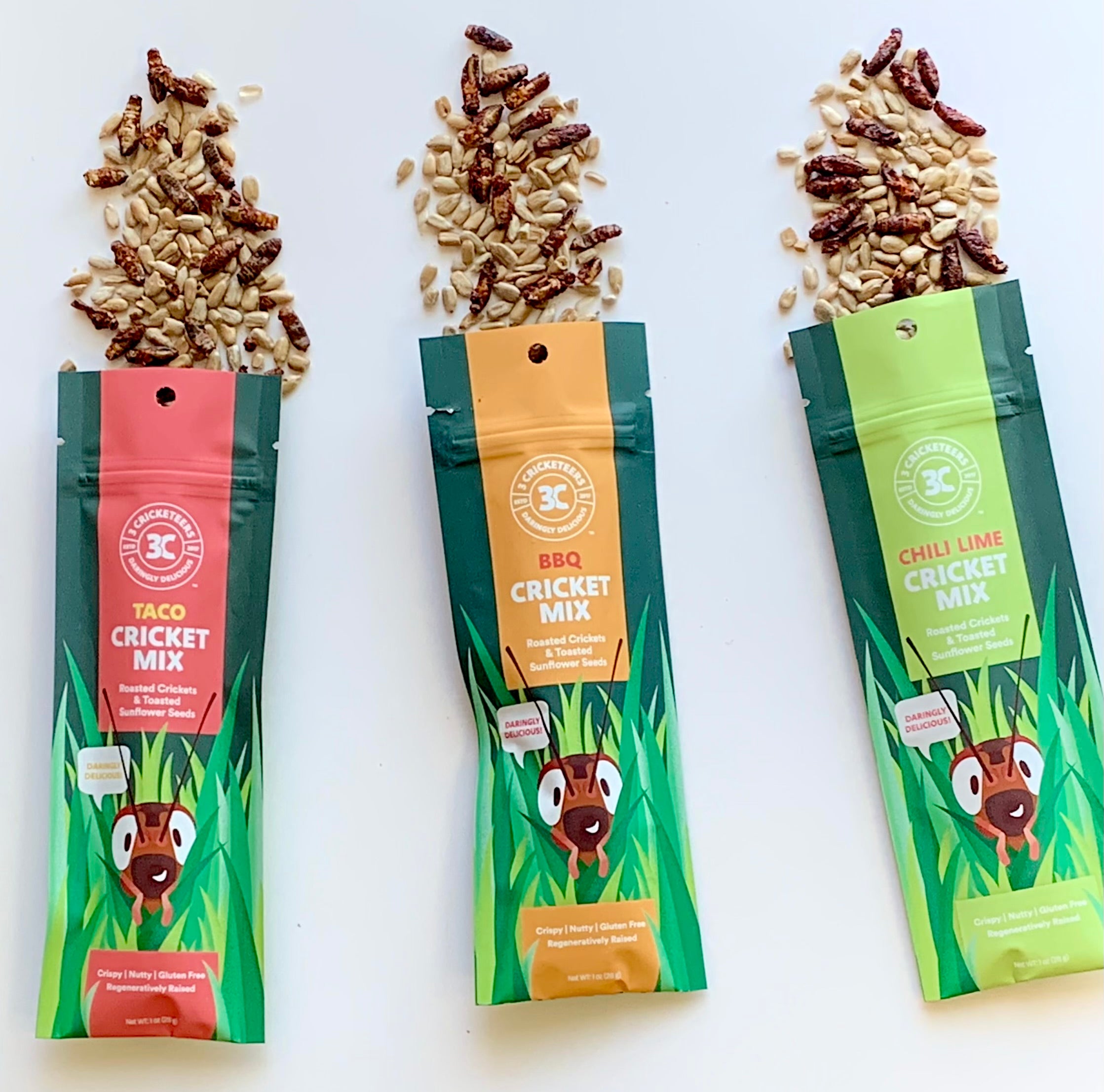 Cricket Snack Mix Variety Pack Open