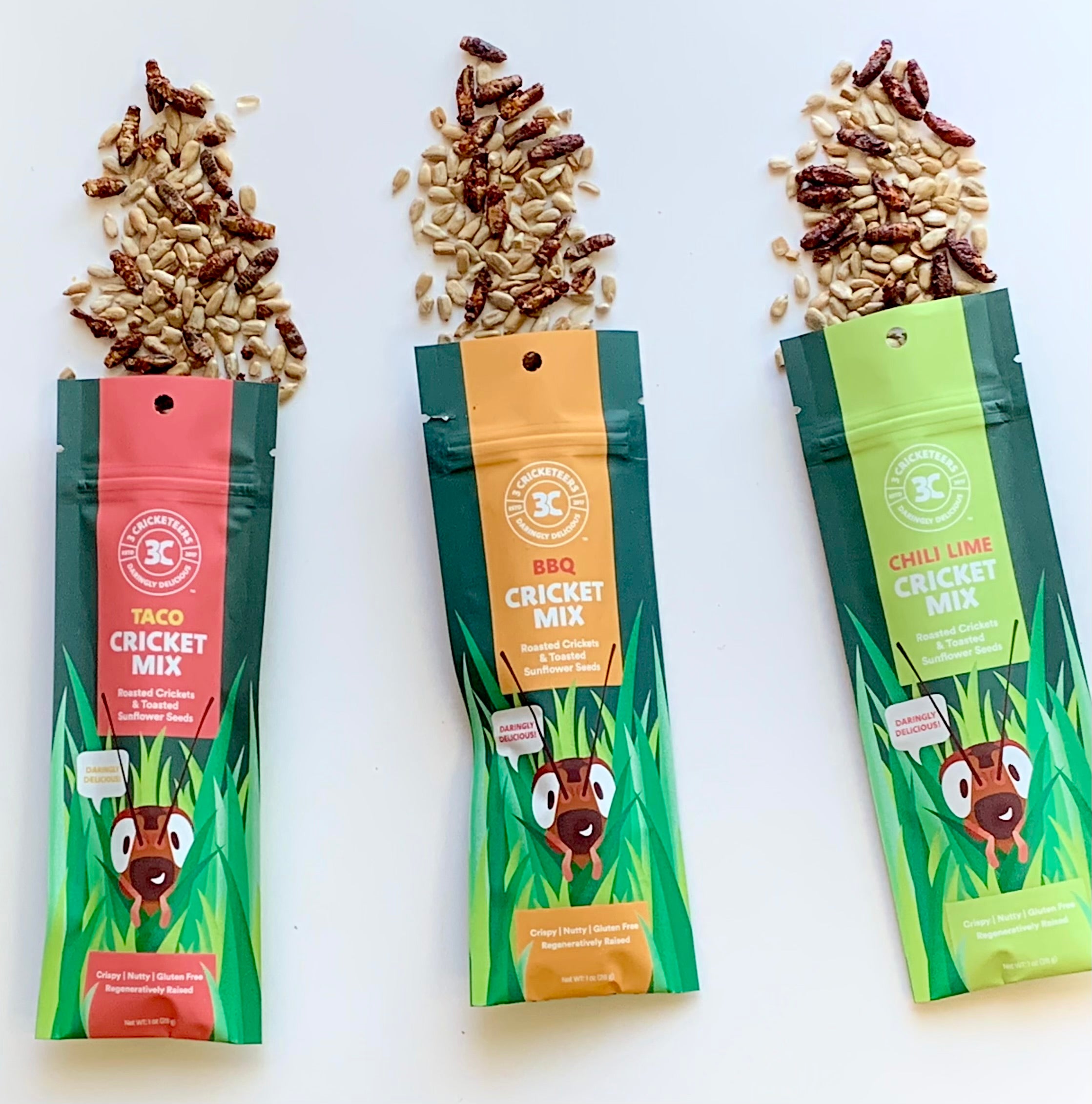 Cricket Snack Mix Variety Pack Open