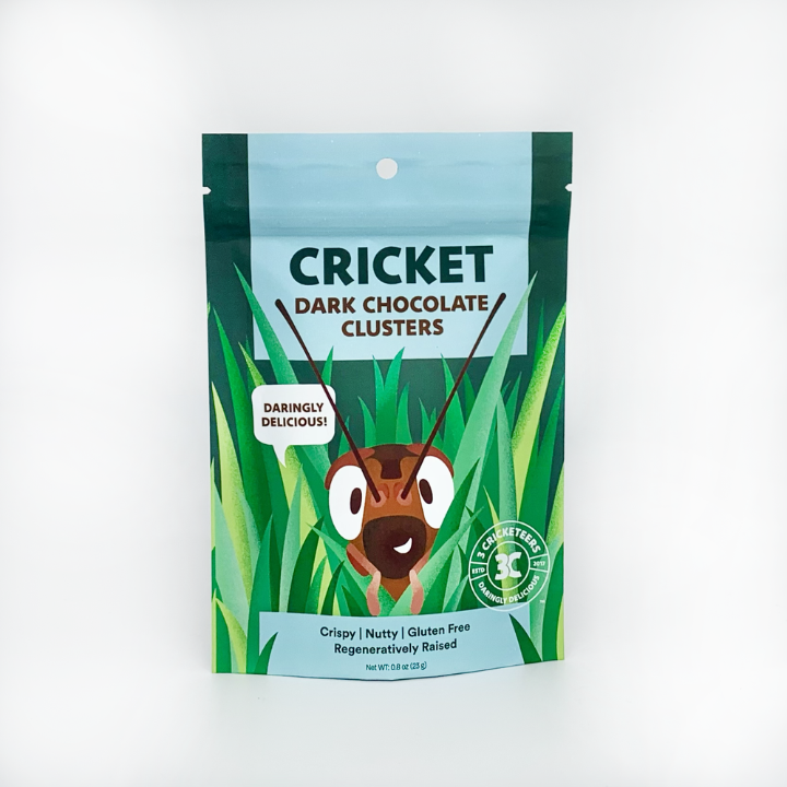 Dark Chocolate Cricket Clusters Front